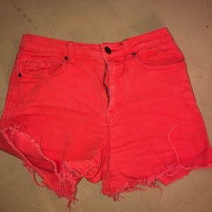 Urban Outfitters BDG high rise orange short